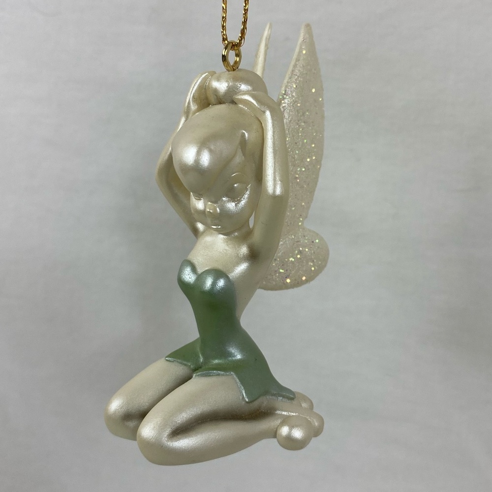 1998 Disney Tinker-bell Holiday Porcelain Believe In Magic Ornament Retired